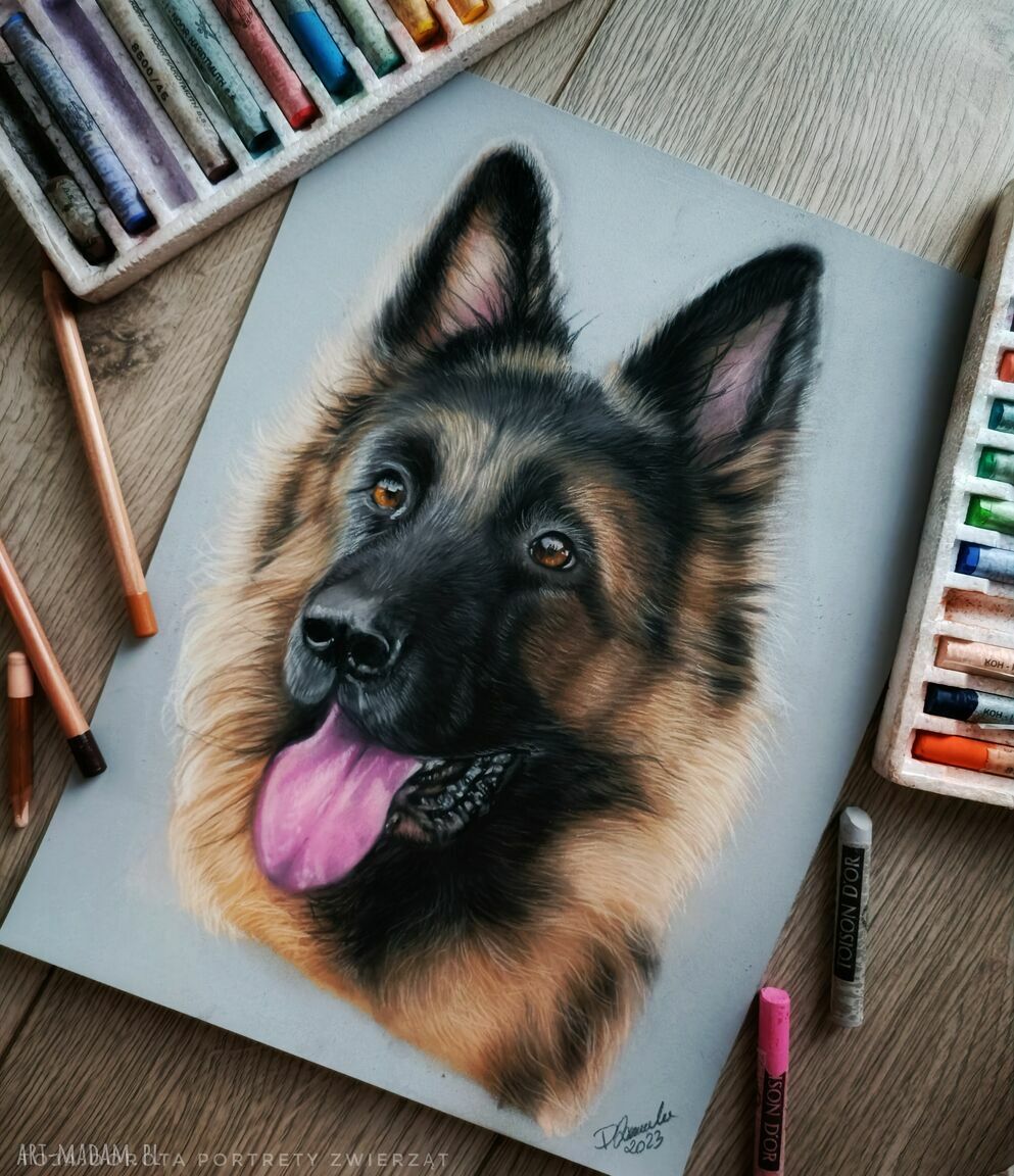 Realistyczny portret psa lub kota na zamówienie ze zdjęcia (A3)