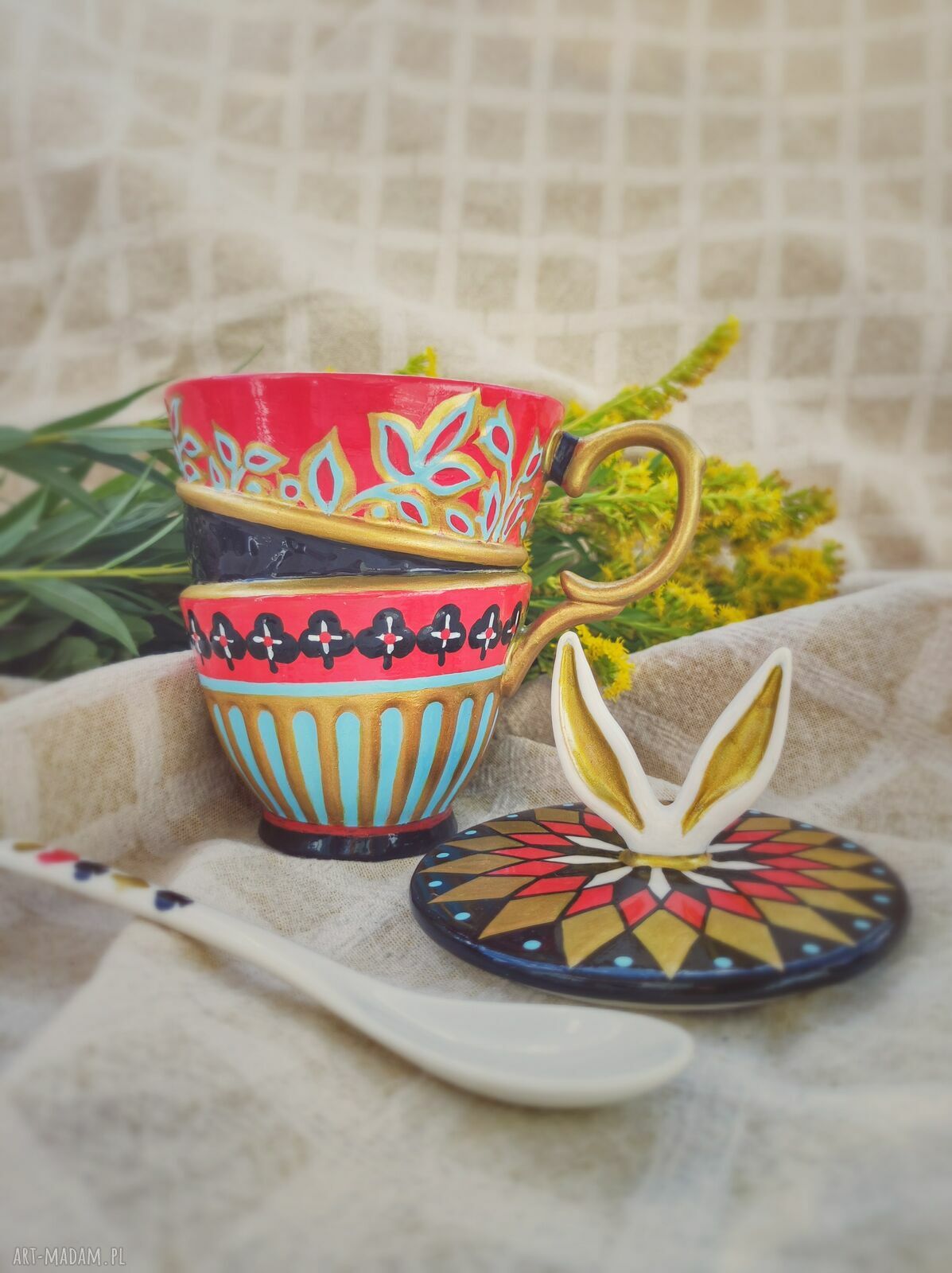 Oryginalny kubek handmade do kawy i herbaty