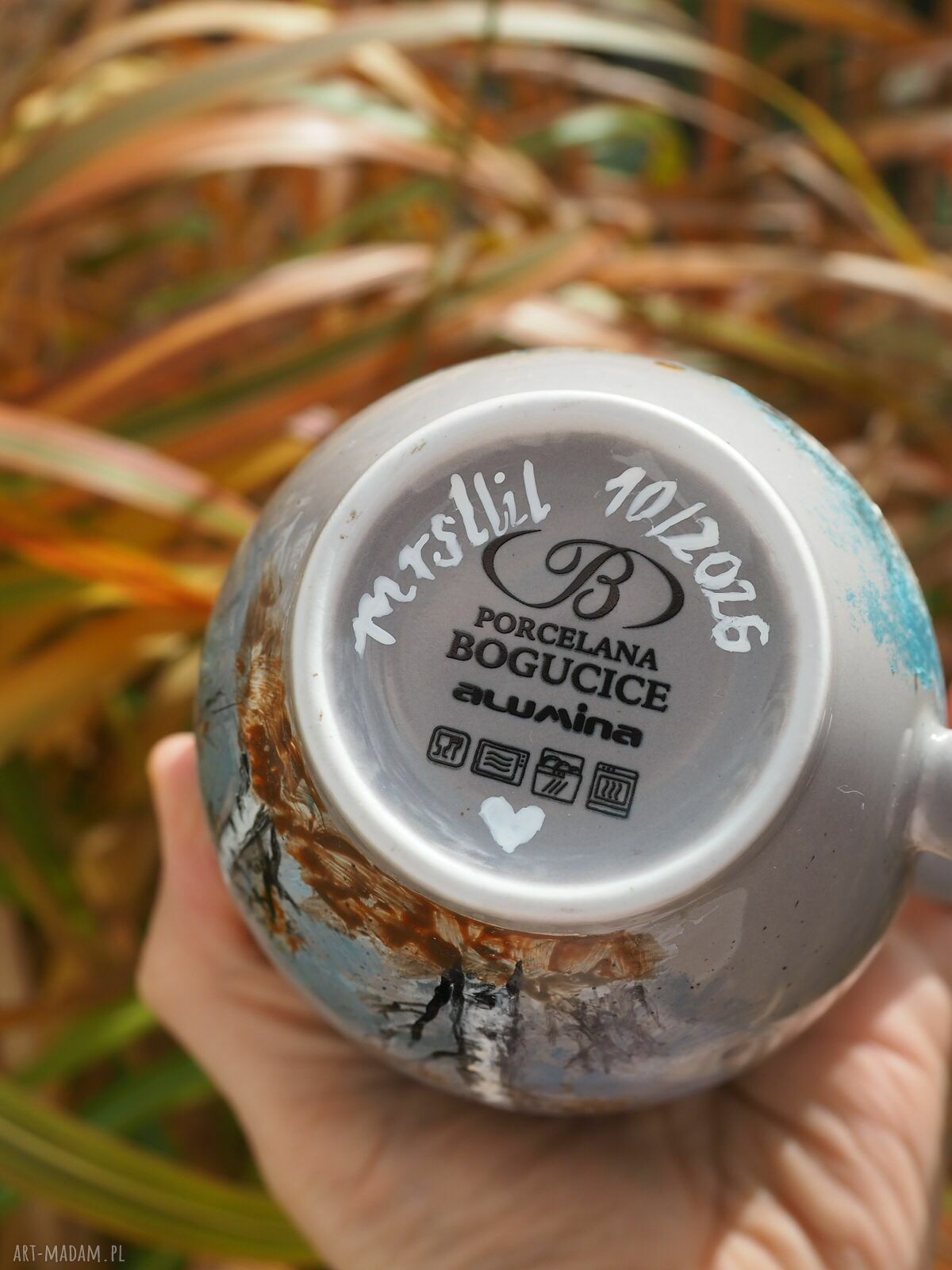 Ręcznie malowany kubek porcelanowy „Opowieść o jesieni”