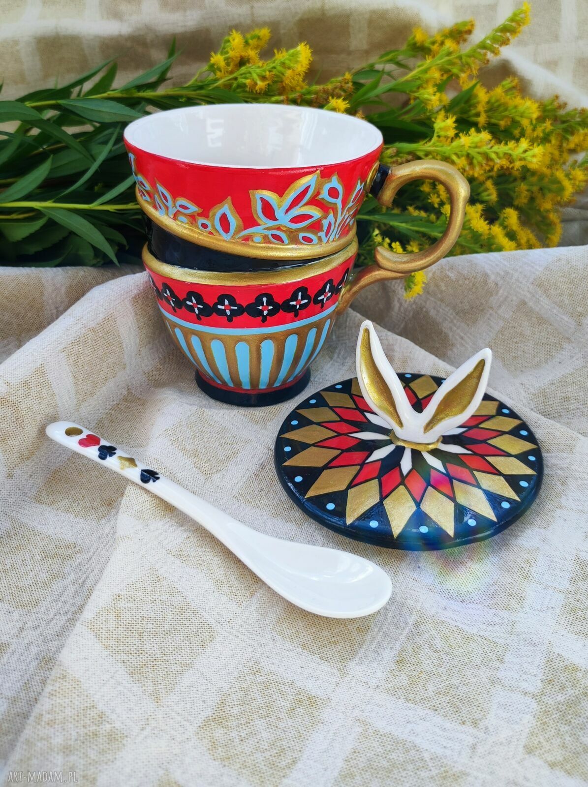 Oryginalny kubek handmade do kawy i herbaty