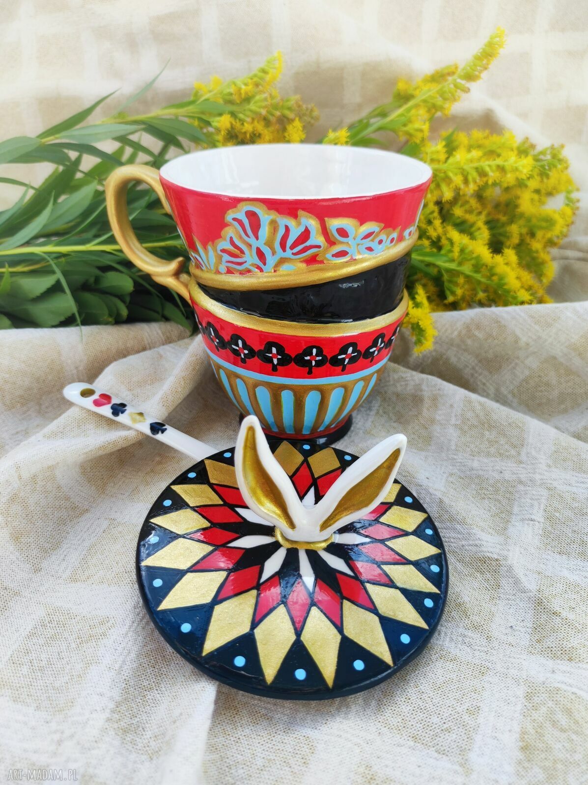Oryginalny kubek handmade do kawy i herbaty