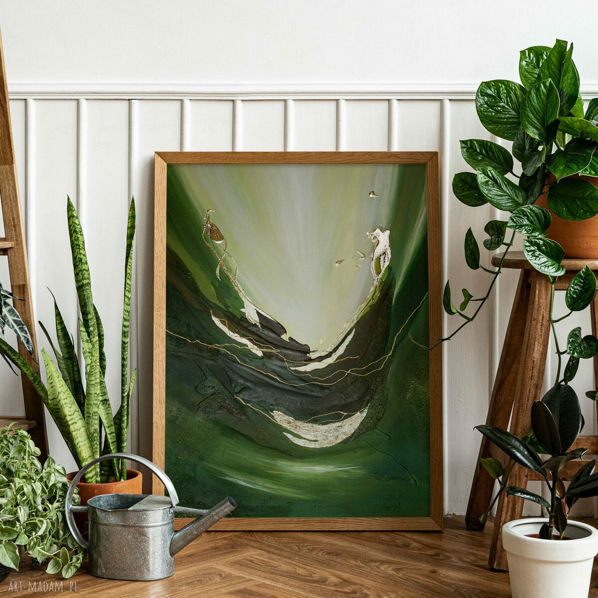 Ręcznie malowany, strukturalny zestaw 2x 40x60 cm