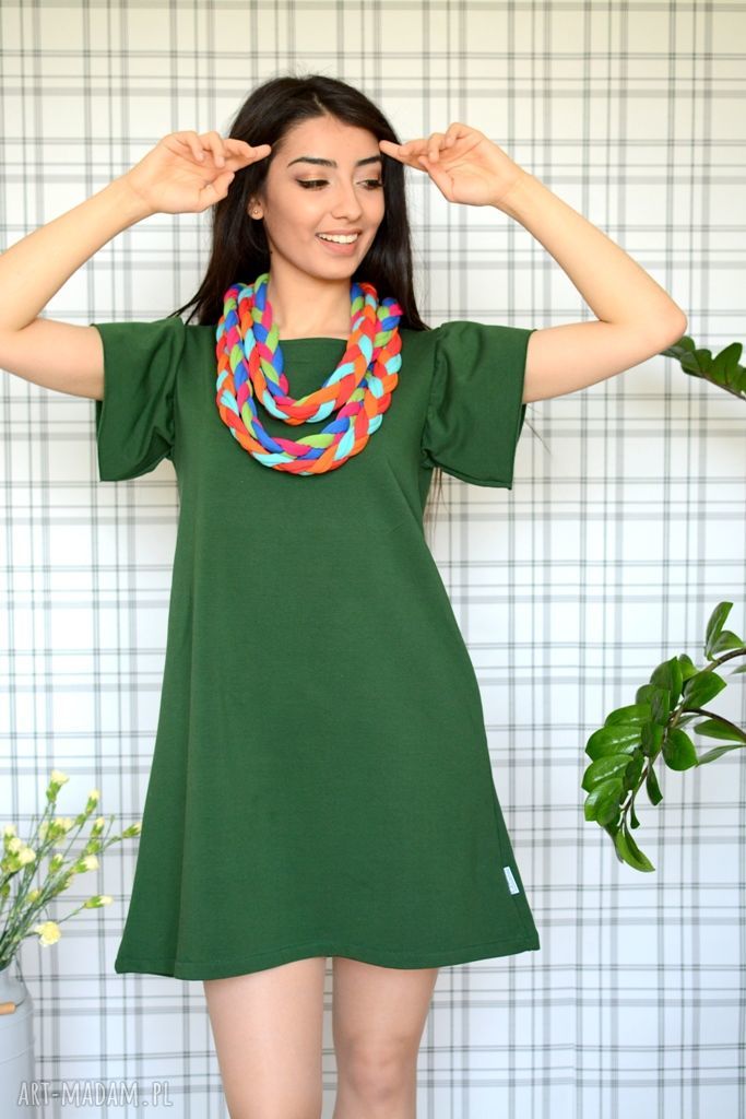 naszyjniki: naszyjnik warkocz color sheyk 1 Ręczne wykonanie