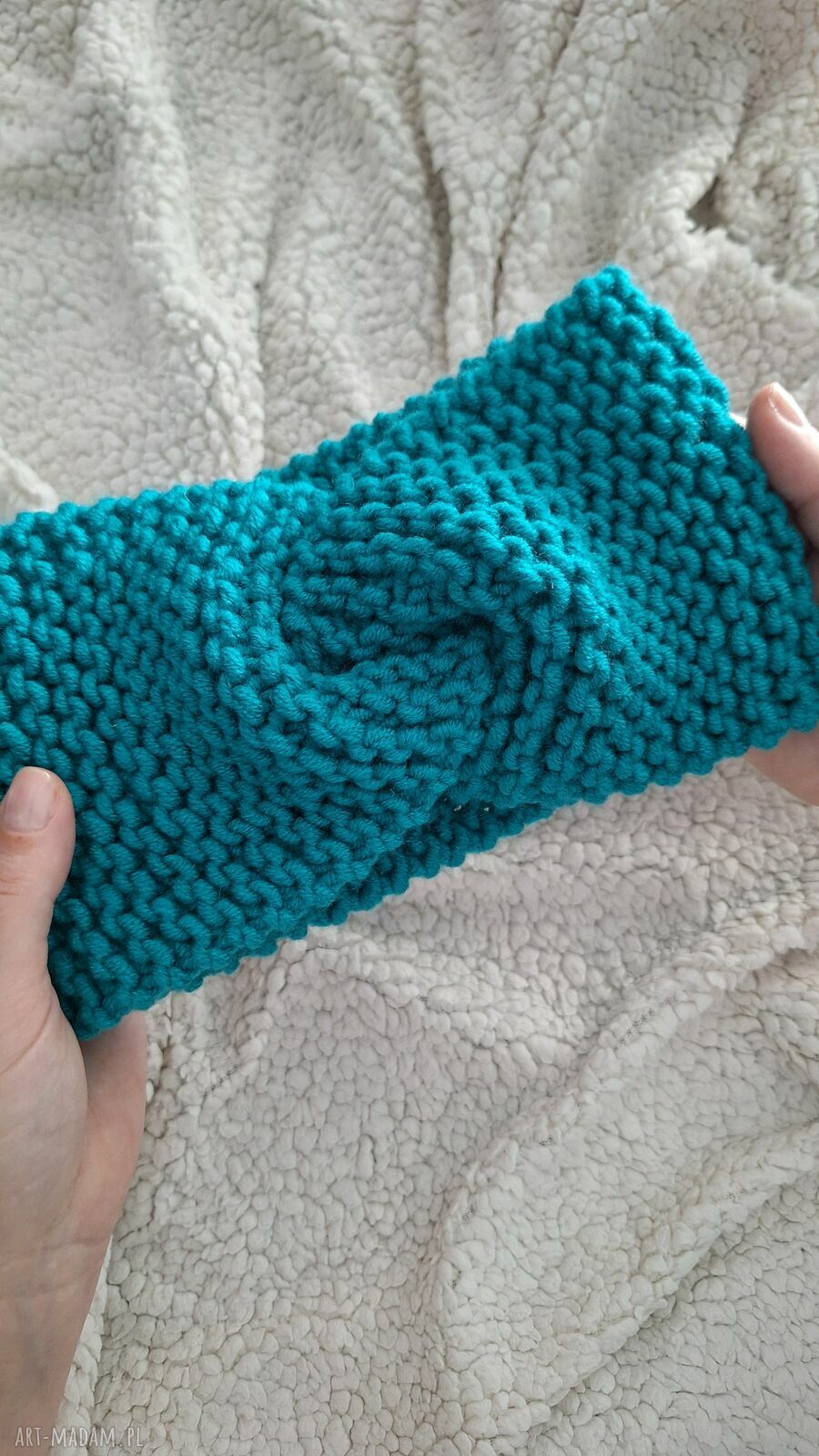 Ręcznie robiona opaska do włosów - wygodna ozdoba handmade
