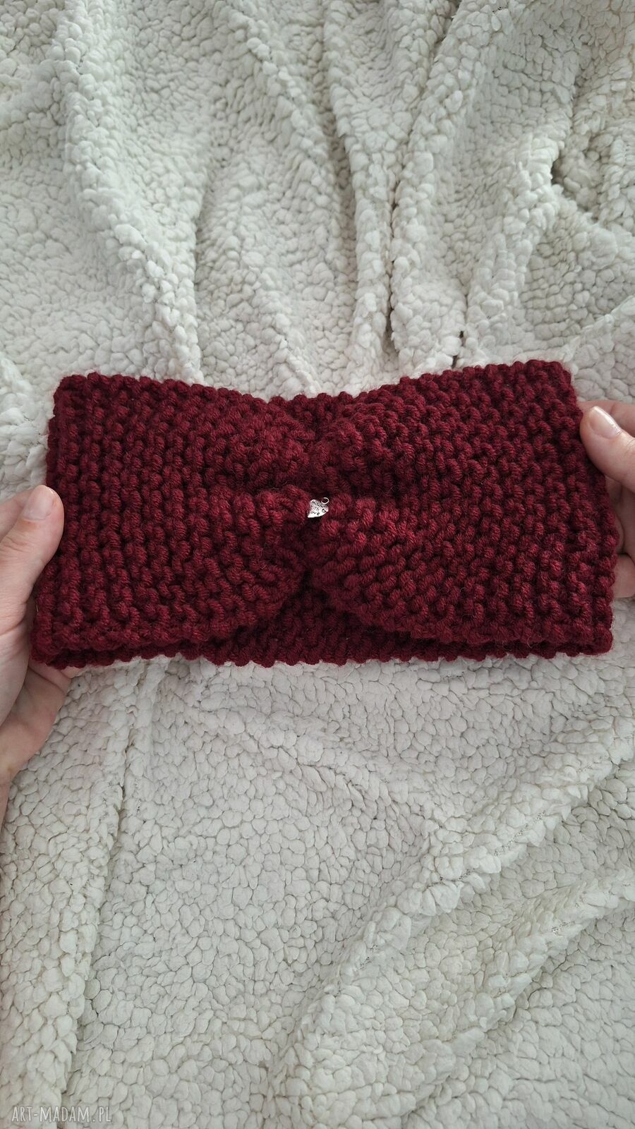 Ręcznie robiona opaska damska na głowę
