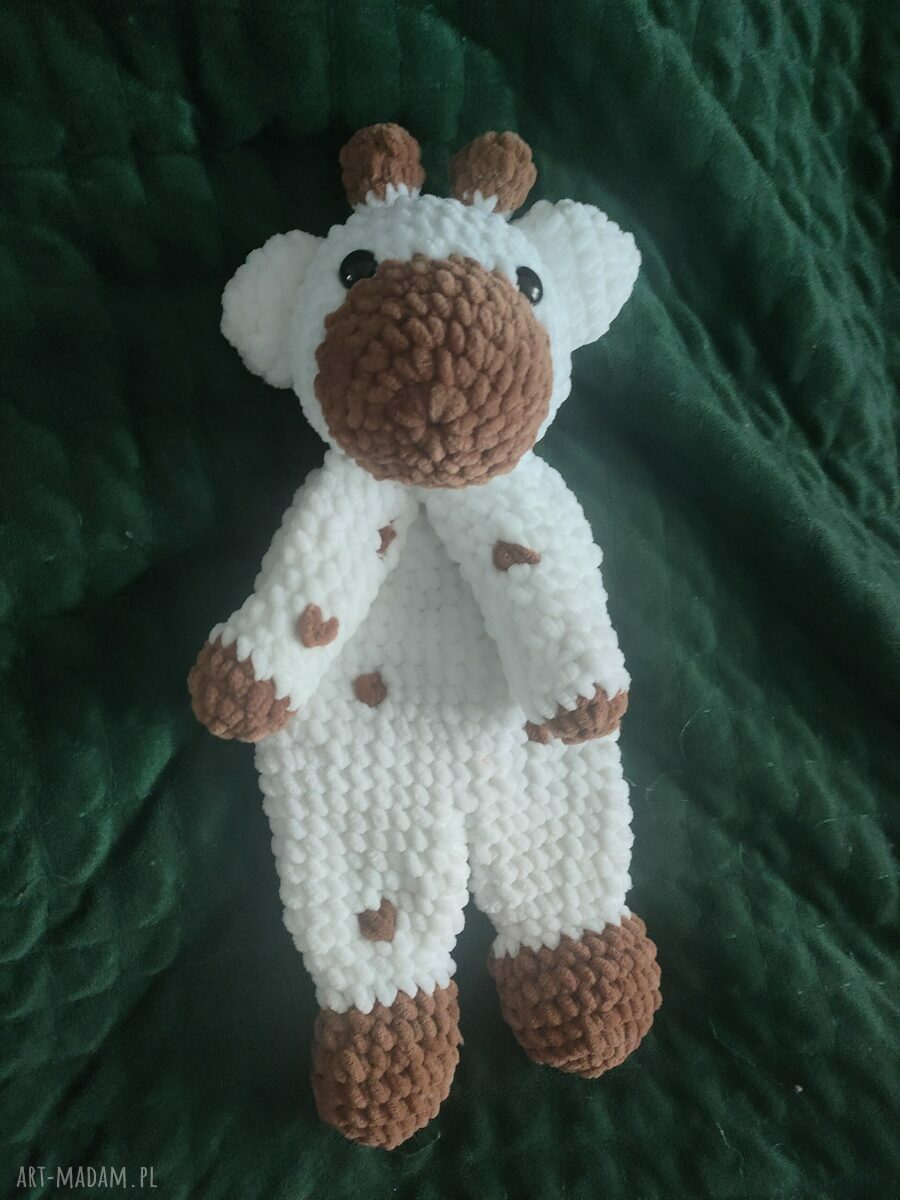 Ręcznie robiona żyrafka - szydełkowa przytulanka amigurumi dla dzieci (39 cm)