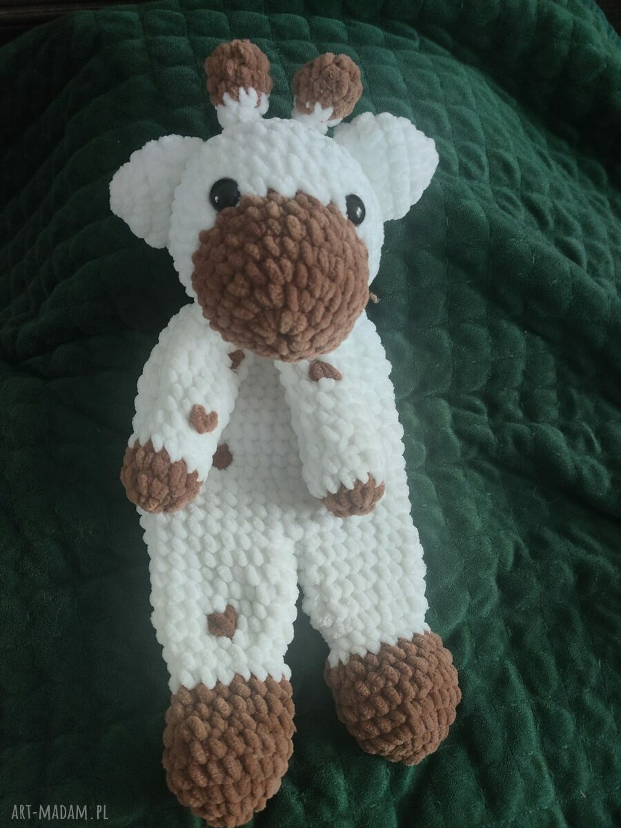 Ręcznie robiona żyrafka - szydełkowa przytulanka amigurumi dla dzieci 39 cm