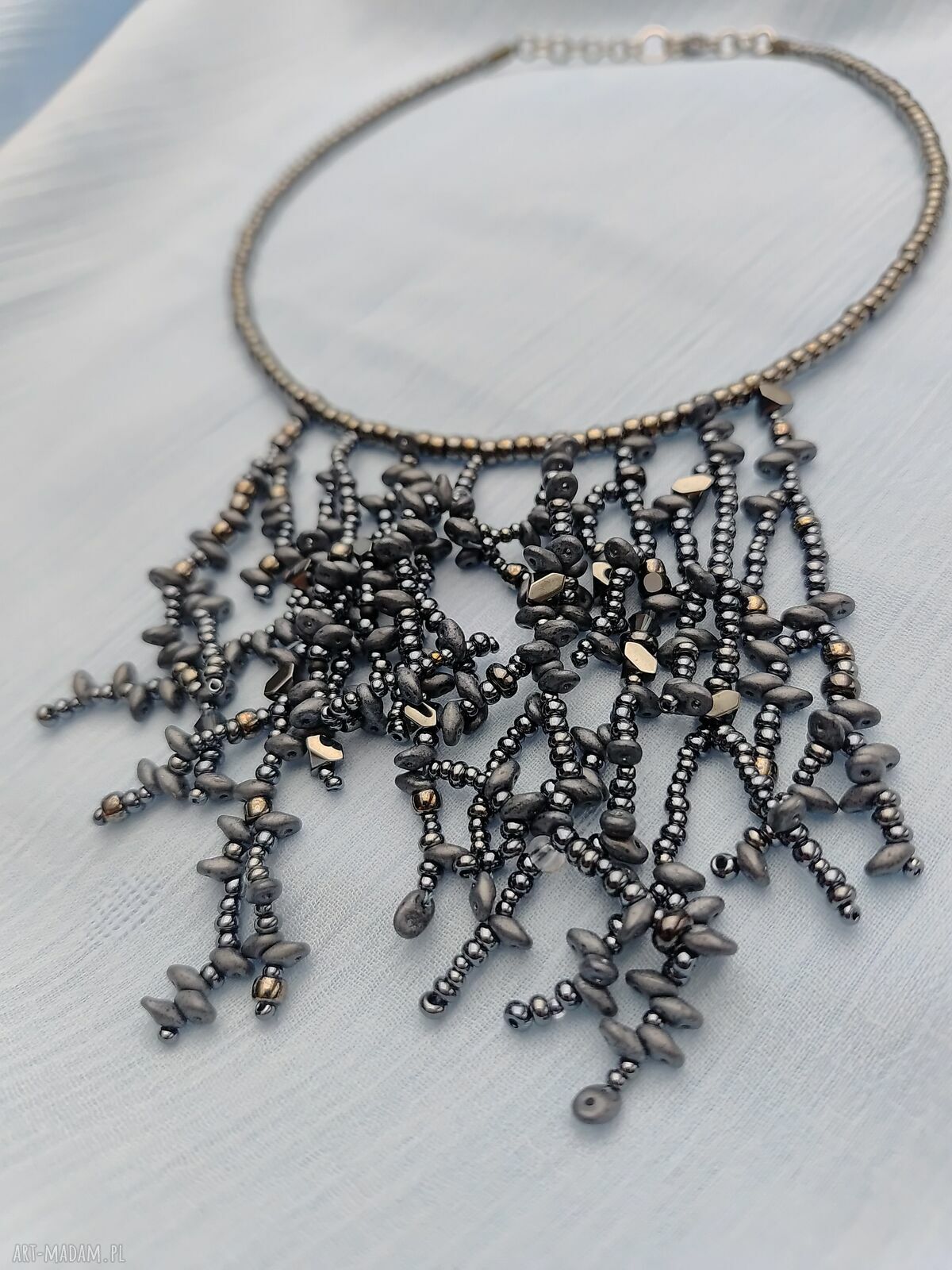 Ręcznie robiony naszyjnik damski - unikatowa biżuteria handmade
