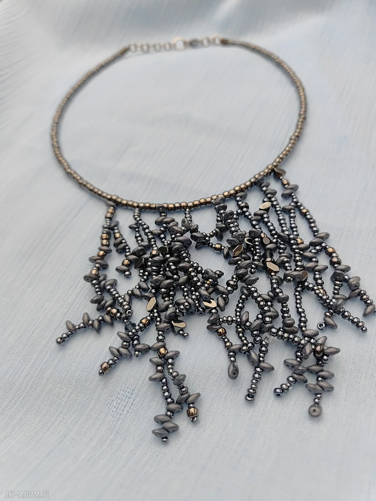 Ręcznie robiony naszyjnik damski - unikatowa biżuteria handmade