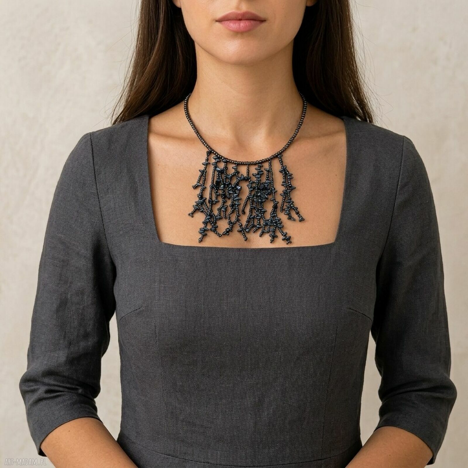 Ręcznie robiony naszyjnik damski - unikatowa biżuteria handmade