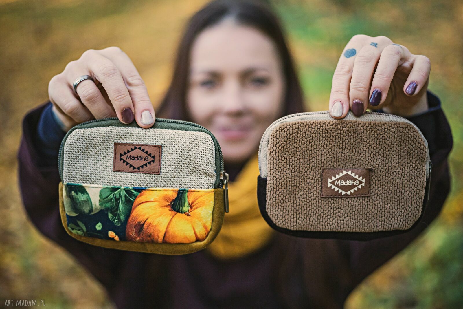 Ręcznie robiony portfel handmade na co dzień