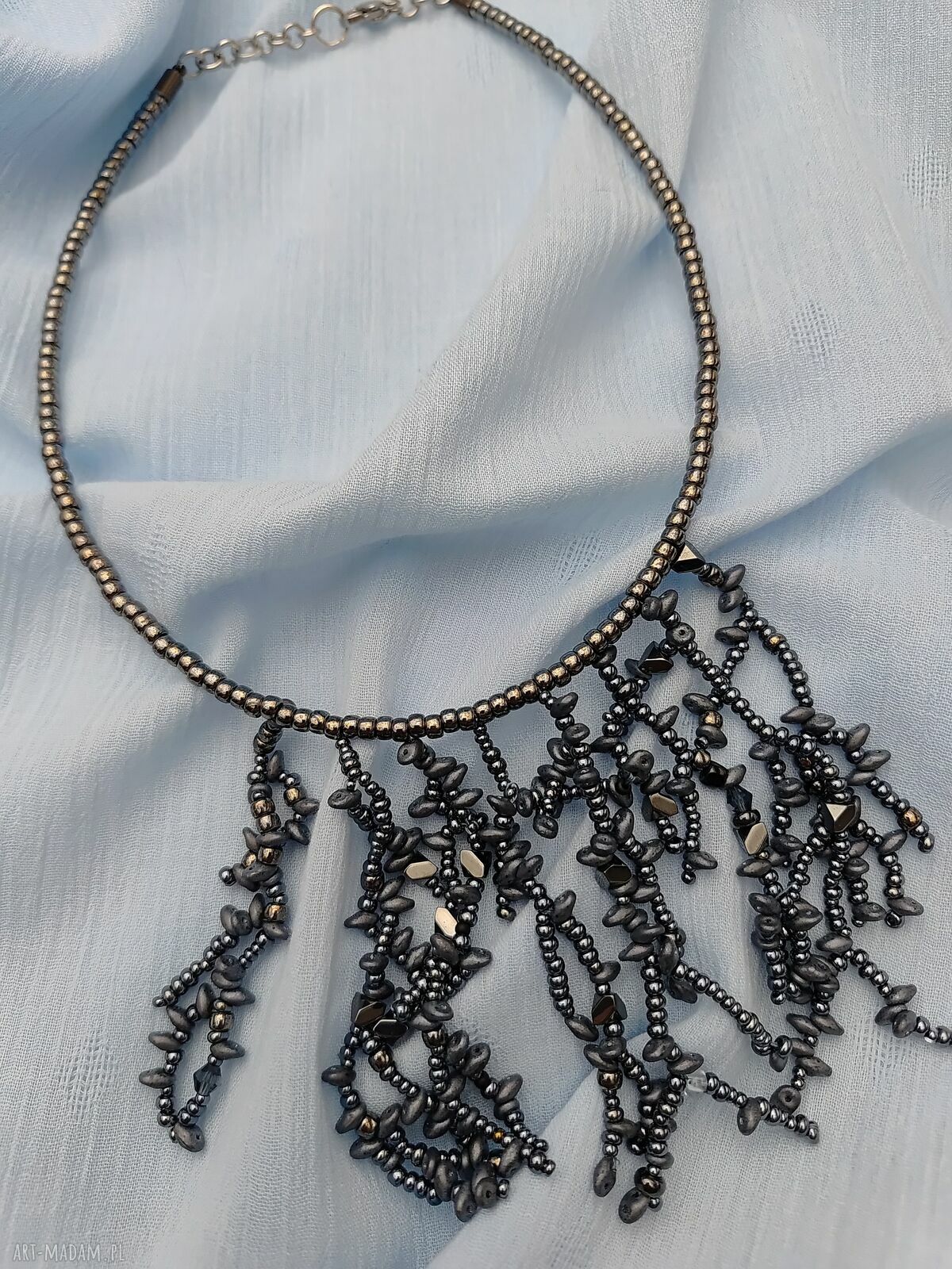 Ręcznie robiony naszyjnik damski - unikatowa biżuteria handmade
