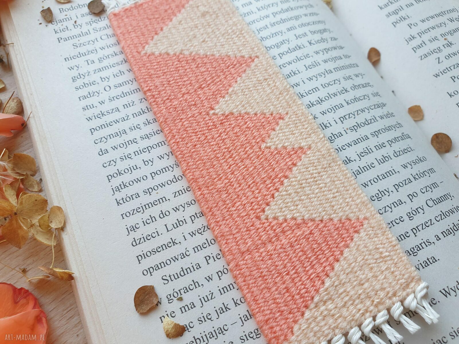 Ręcznie tkana zakładka do książek dla mola książkowego - FOL 8