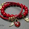 handmade bransoletki red heart duo