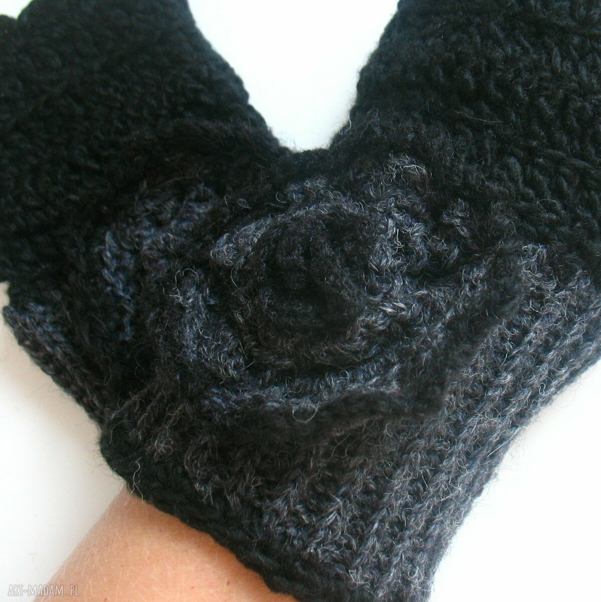 rękawiczki: rękawiczki mitenki Ręcznie robione