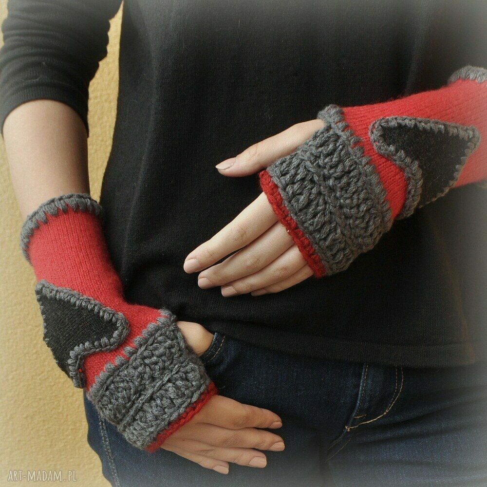 Rękawiczki mitenki dodatki ubioru nieodłączna część the wool art