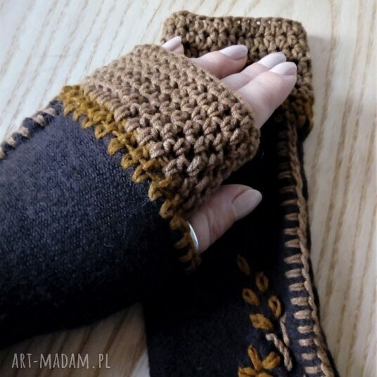 Mitenki wełniane na jesień i zimę The Wool Art