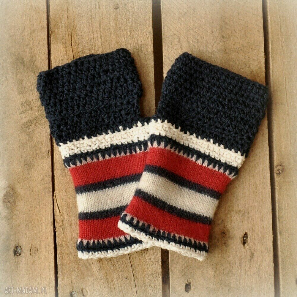 rękawiczki: rękawiczki mitenki Handmade