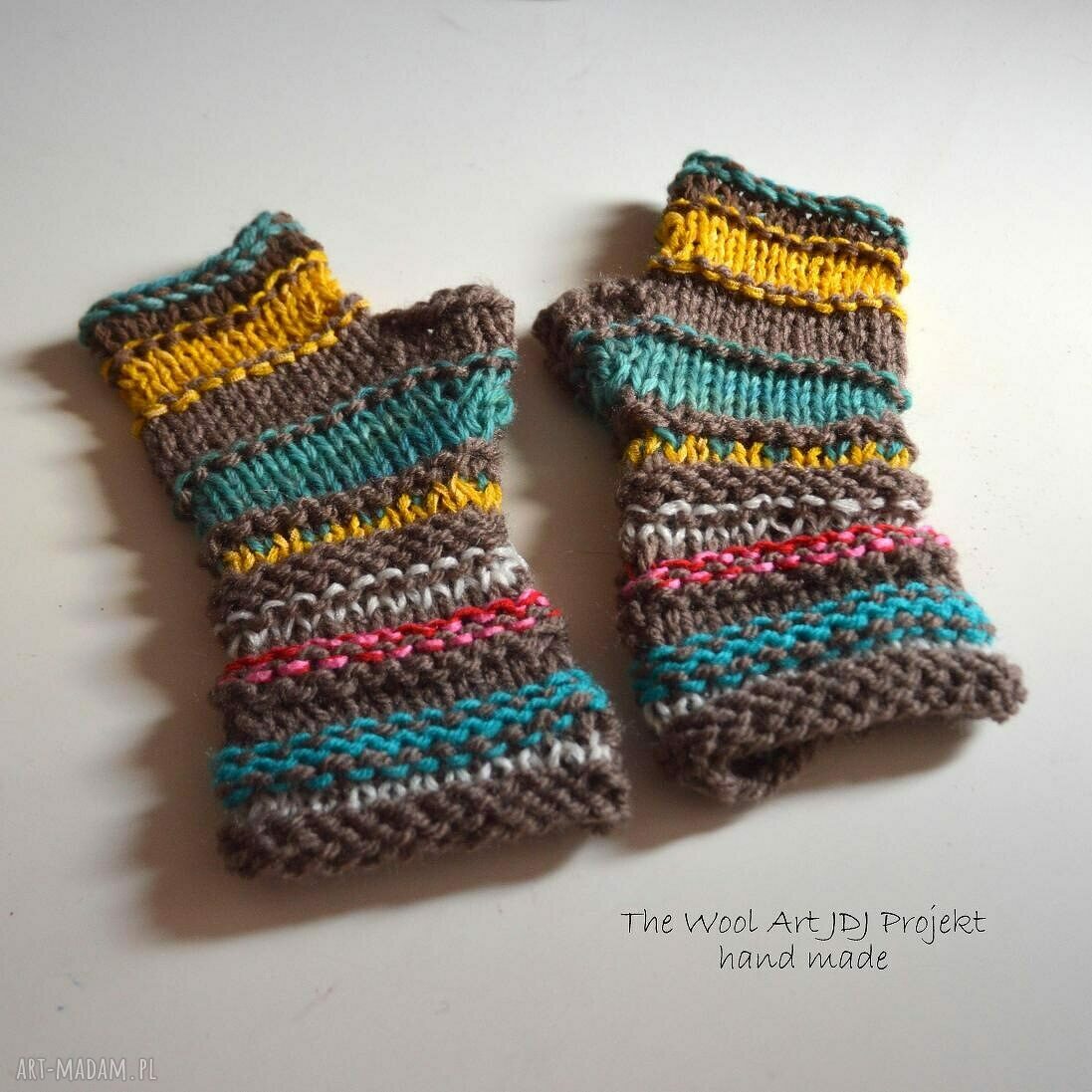 rękawiczki: rękawiczki mitenki Ręczne wykonanie