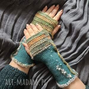 rękawiczki mitenki - kolorowe rękawiczki