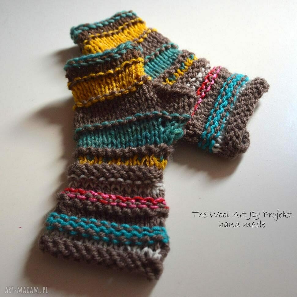 rękawiczki: rękawiczki mitenki Ręczne wykonanie