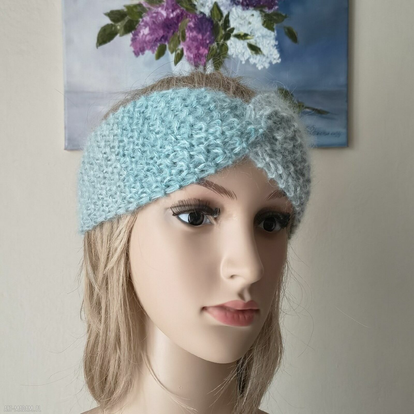 Rezerwacja dla Pani Anny Sz - turkusowa czapka handmade