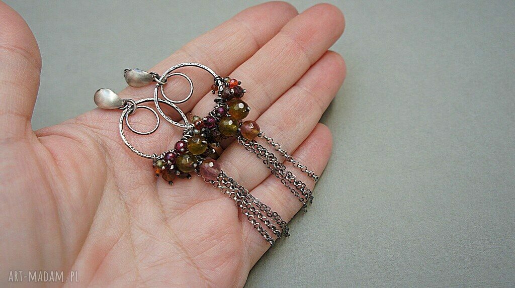 kolczyki: Ring /autumn/ kolczyki autorskie