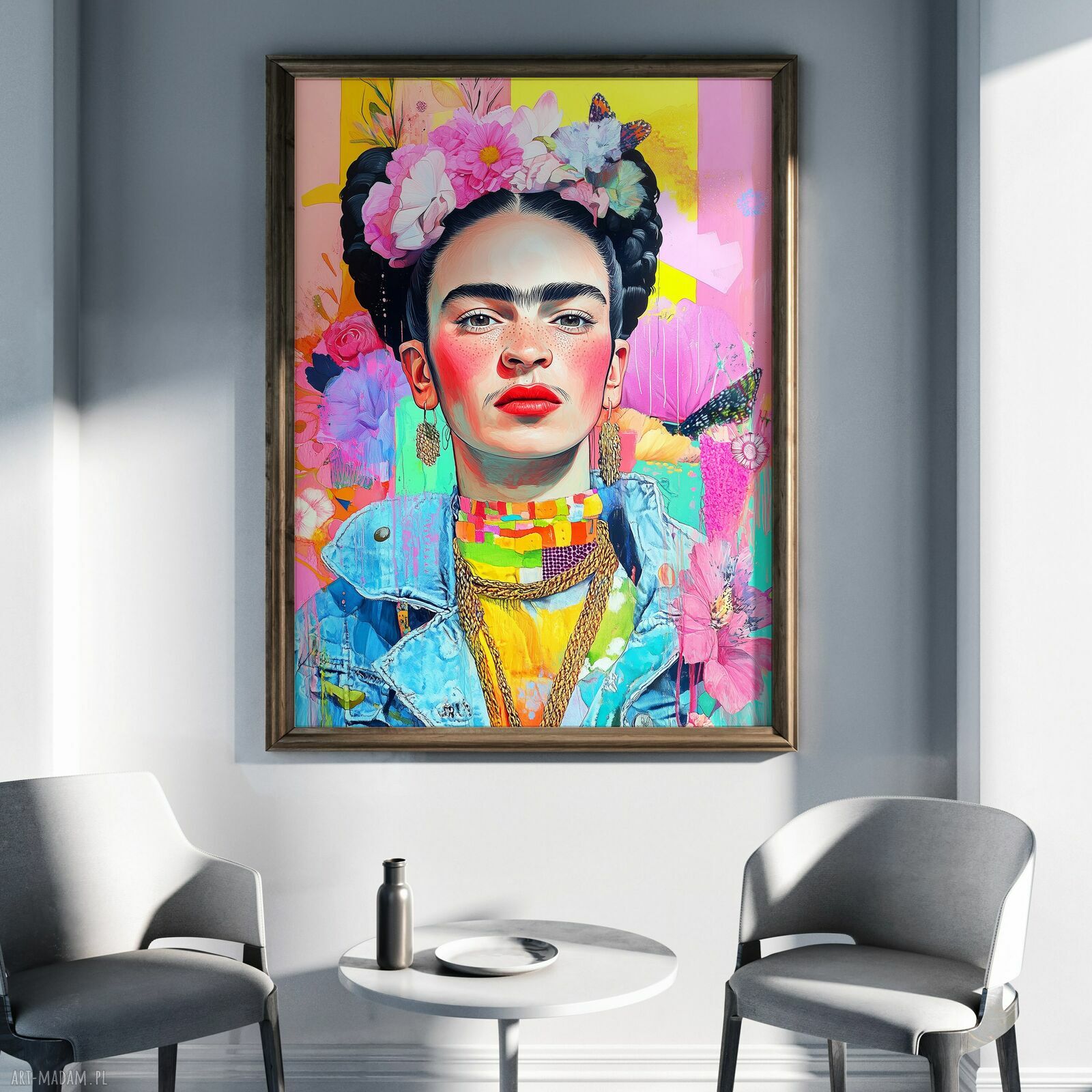 Rockowa Frida - grafika na plakacie na A3