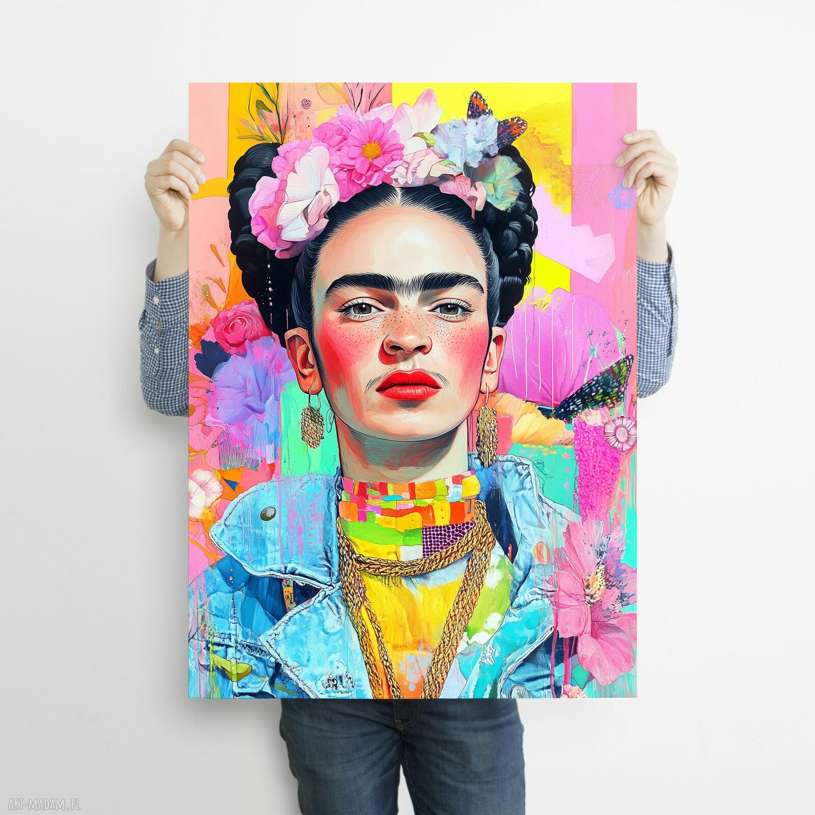 Rockowa Frida - grafika na plakacie na A3