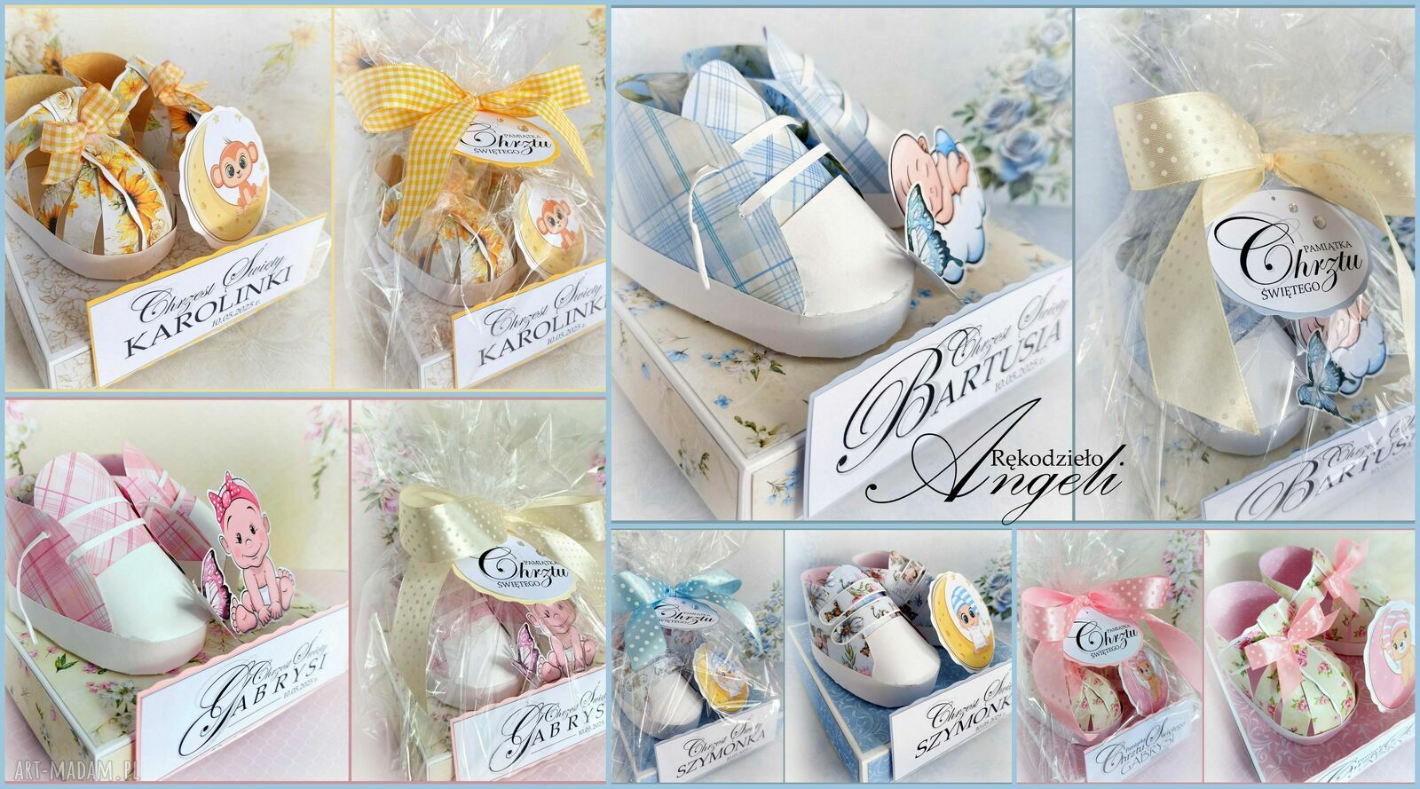Chrzest święty, kartka w pudełku dla chłopca, niebieska pamiątka, Box, Personalizacja, Urodziny ręcznie wykonane
