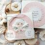 handmade scrapbooking kartki personalizowana pamiątka narodzin, chrztu świętego, urodzin, roczku. aniołek