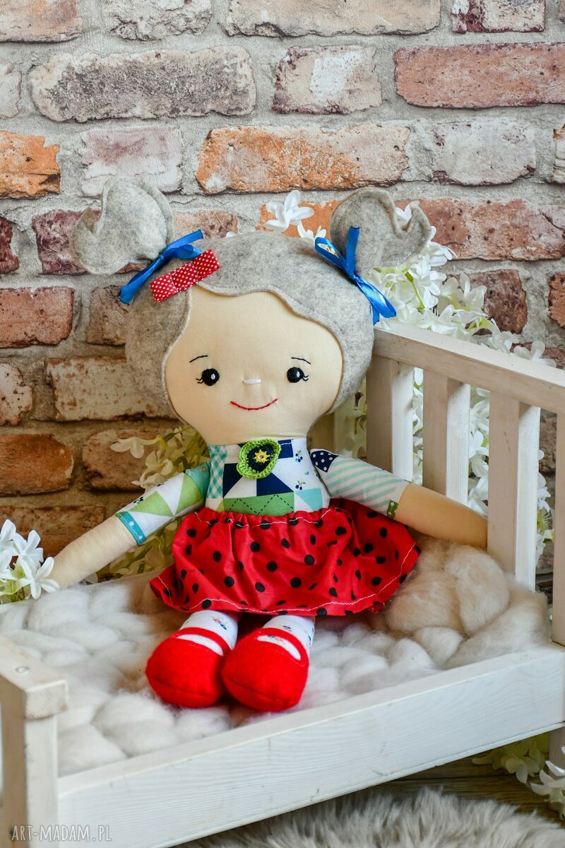 Lalka Rojberka Eliza 50 cm - ręcznie wyszywana szmacianka dla dziewczynki