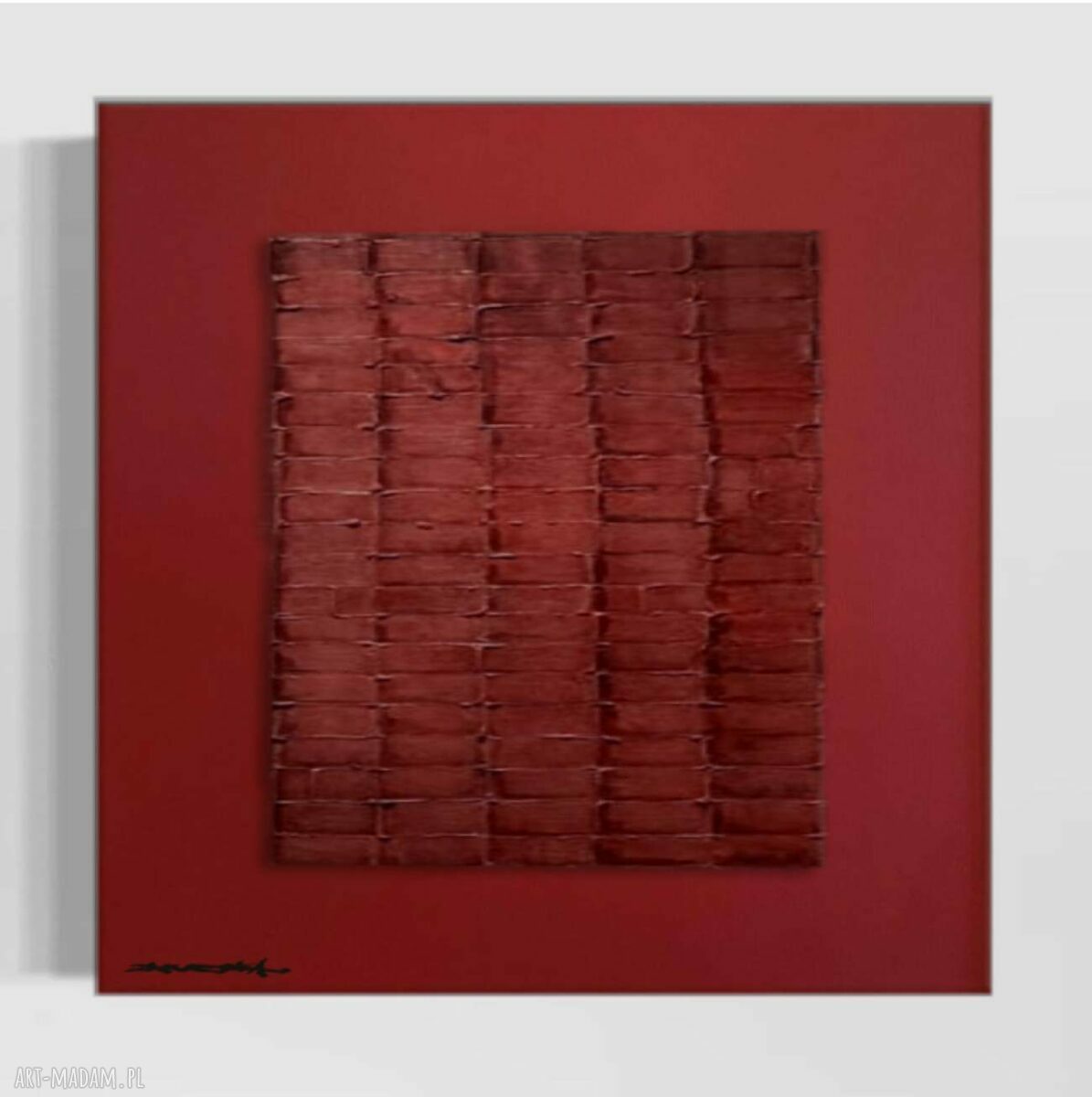 ROJOSIMMO - autorski obraz strukturalny 100x100 cm „Gruba Rzeźba”
