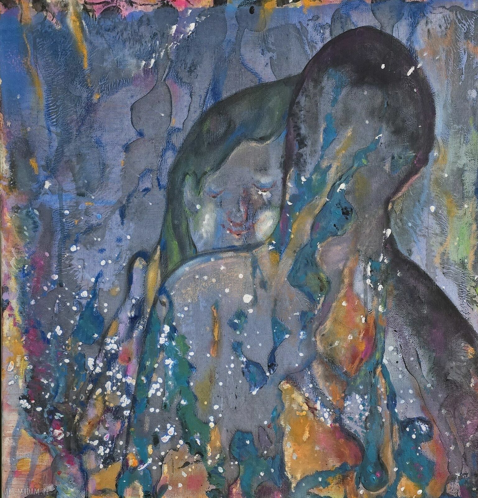 Romans - obraz akrylowy “ludzie i miłość” 50x50