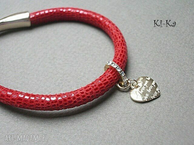 STRAP RED HEART /27.04.15/ HandMade