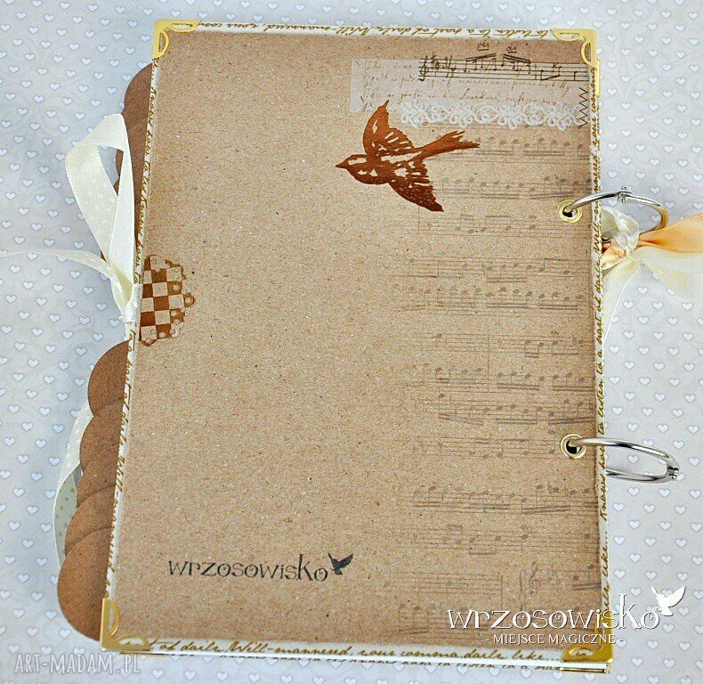 Romantyczny Planner Ślubny hand made