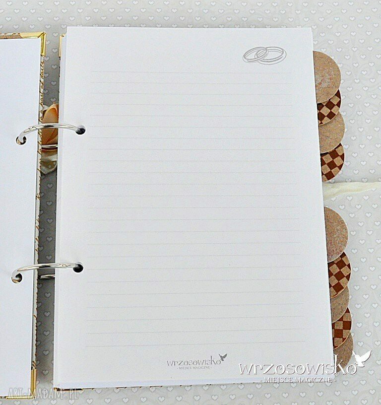 Romantyczny Planner Ślubny hand made