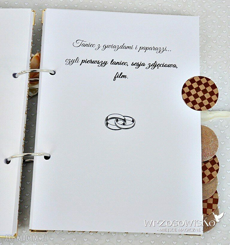 Romantyczny Planner Ślubny hand made