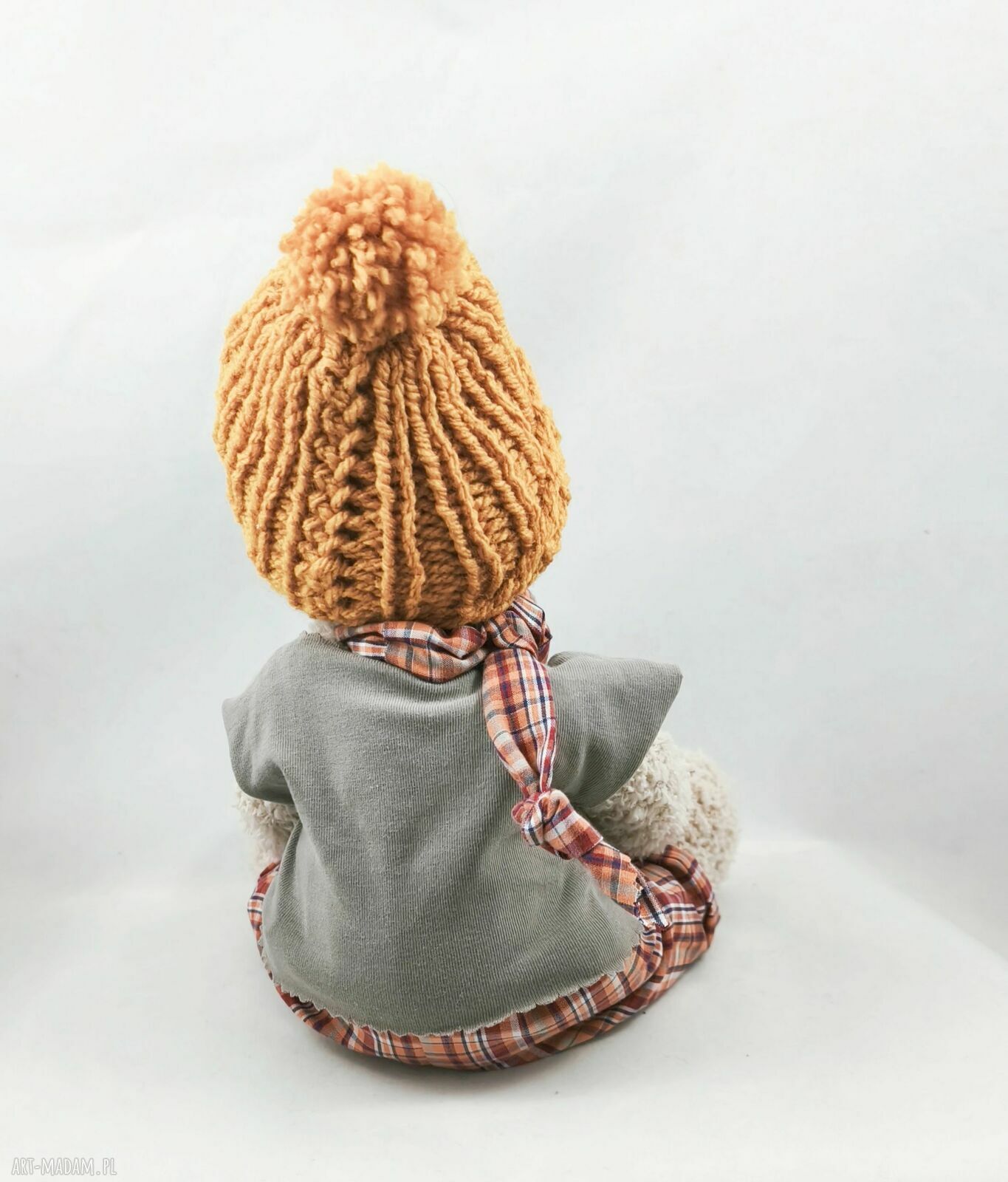 ROMUŚ - miś 36 cm, personalizacja - ręcznie robiona maskotka na święta