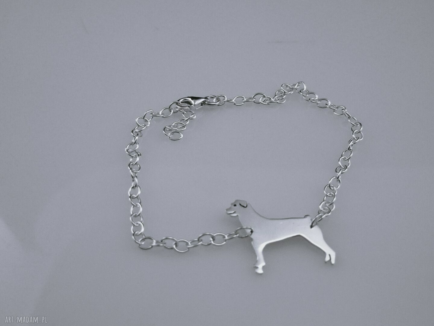 ROTTWEILER - srebrna bransoletka próby 925 nr 7