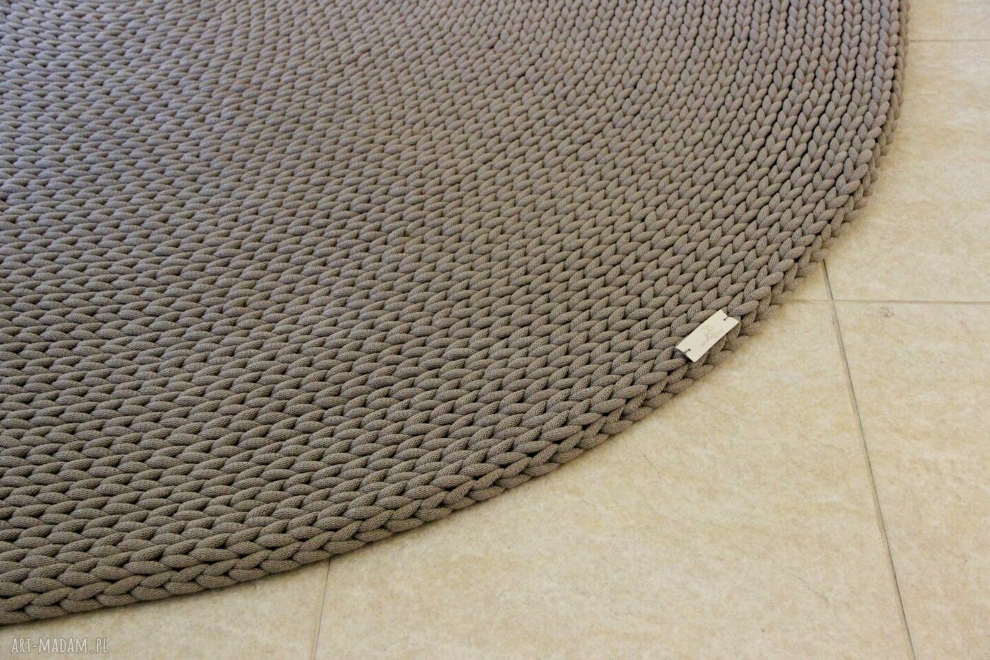 Okrągły dywan Round Braid 200 cm - handmade ze sznurka 9 mm