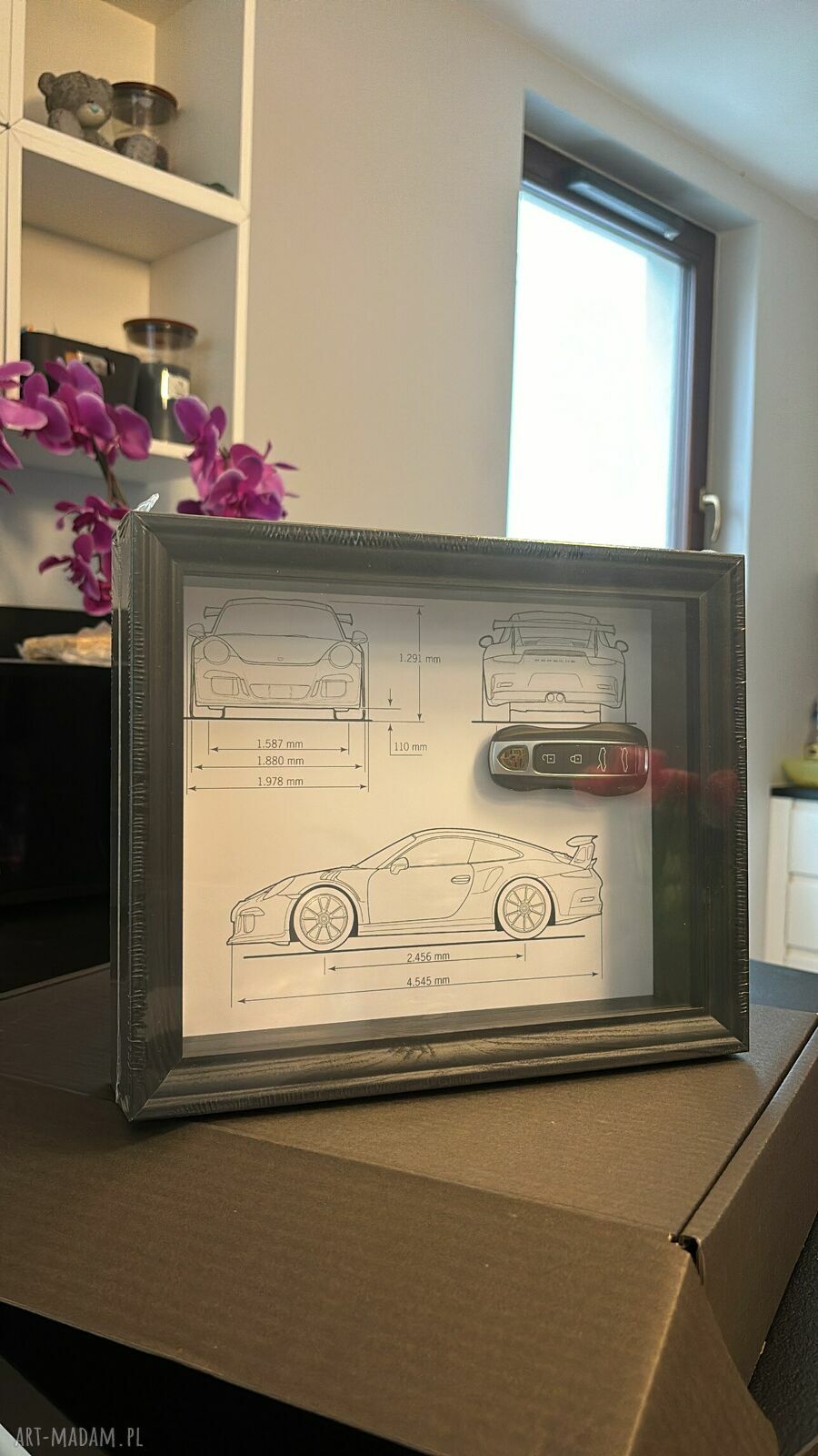 Royal Art No. 24 Porsche 911 GT3 RS - luksusowa ramka z kluczykiem