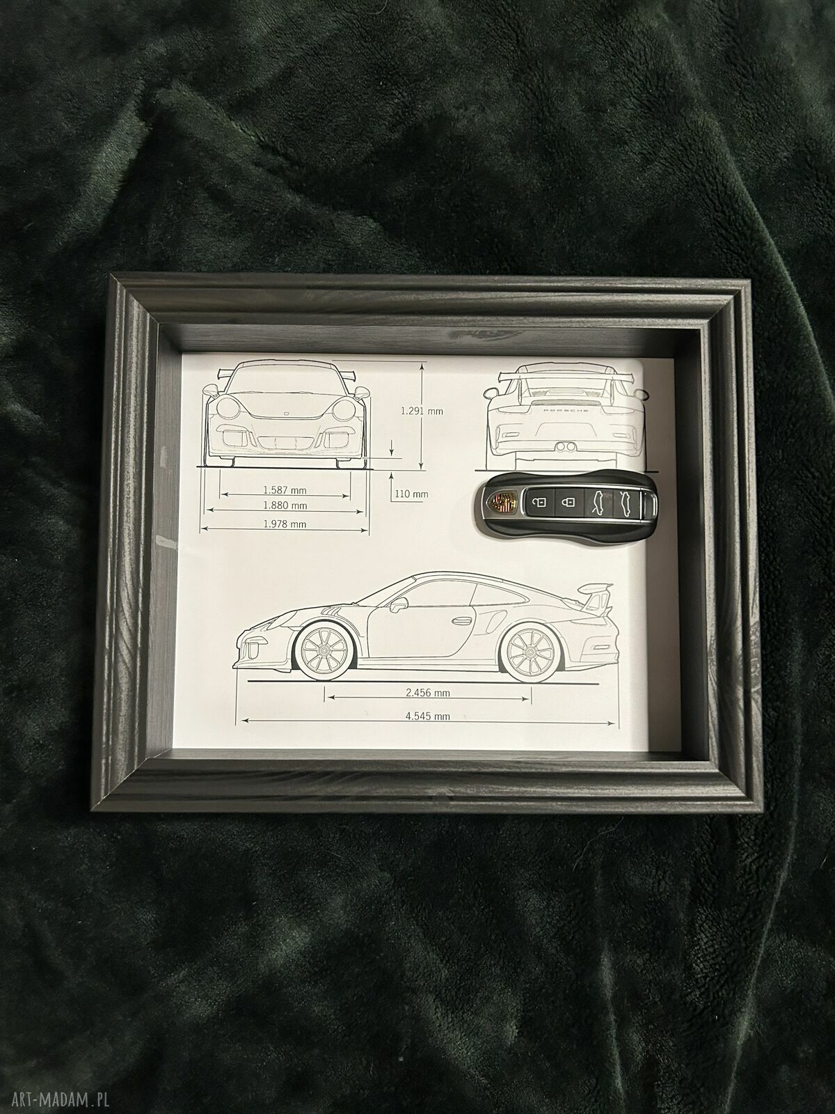 Royal Art No. 24 Porsche 911 GT3 RS - luksusowa ramka z kluczykiem