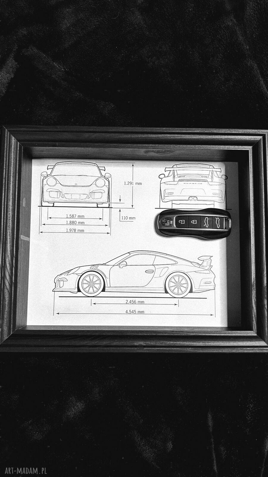 Royal Art No. 24 Porsche 911 GT3 RS - luksusowa ramka z kluczykiem