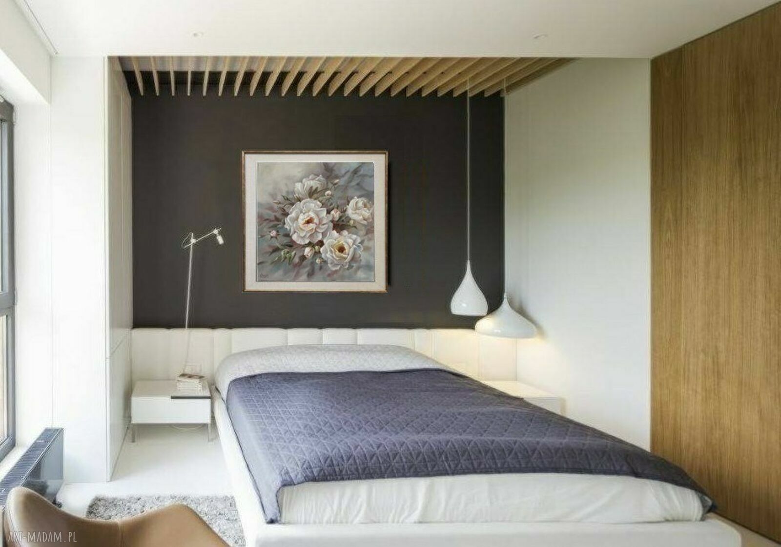 Róże - ręcznie malowany obraz olejny 60x60 cm