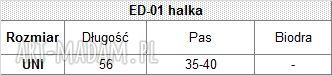 Halka rozkloszowana PIN UP czarna 001