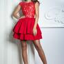 handmade sukienki sukienka lola mini czerwona