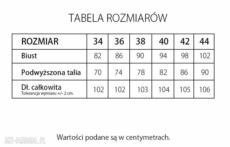 Sukienka Midi Total SABA (Czerń) Ręcznie zrobione