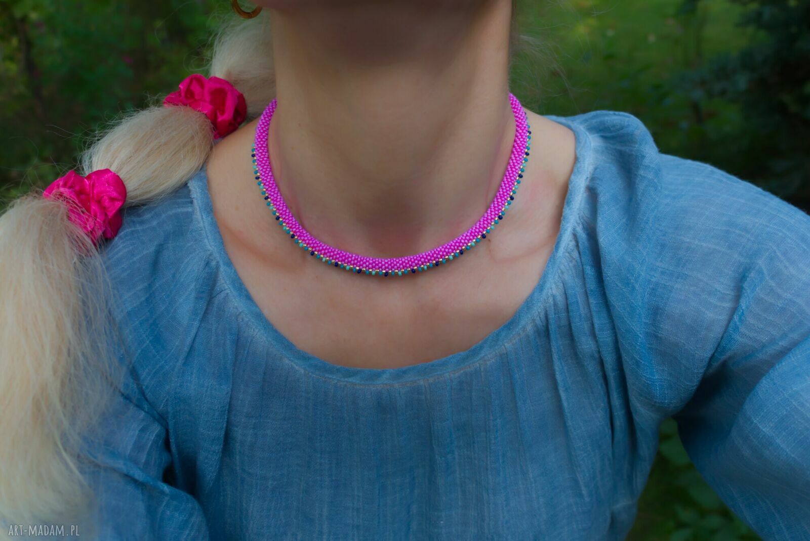 Ręcznie robiony naszyjnik damski handmade