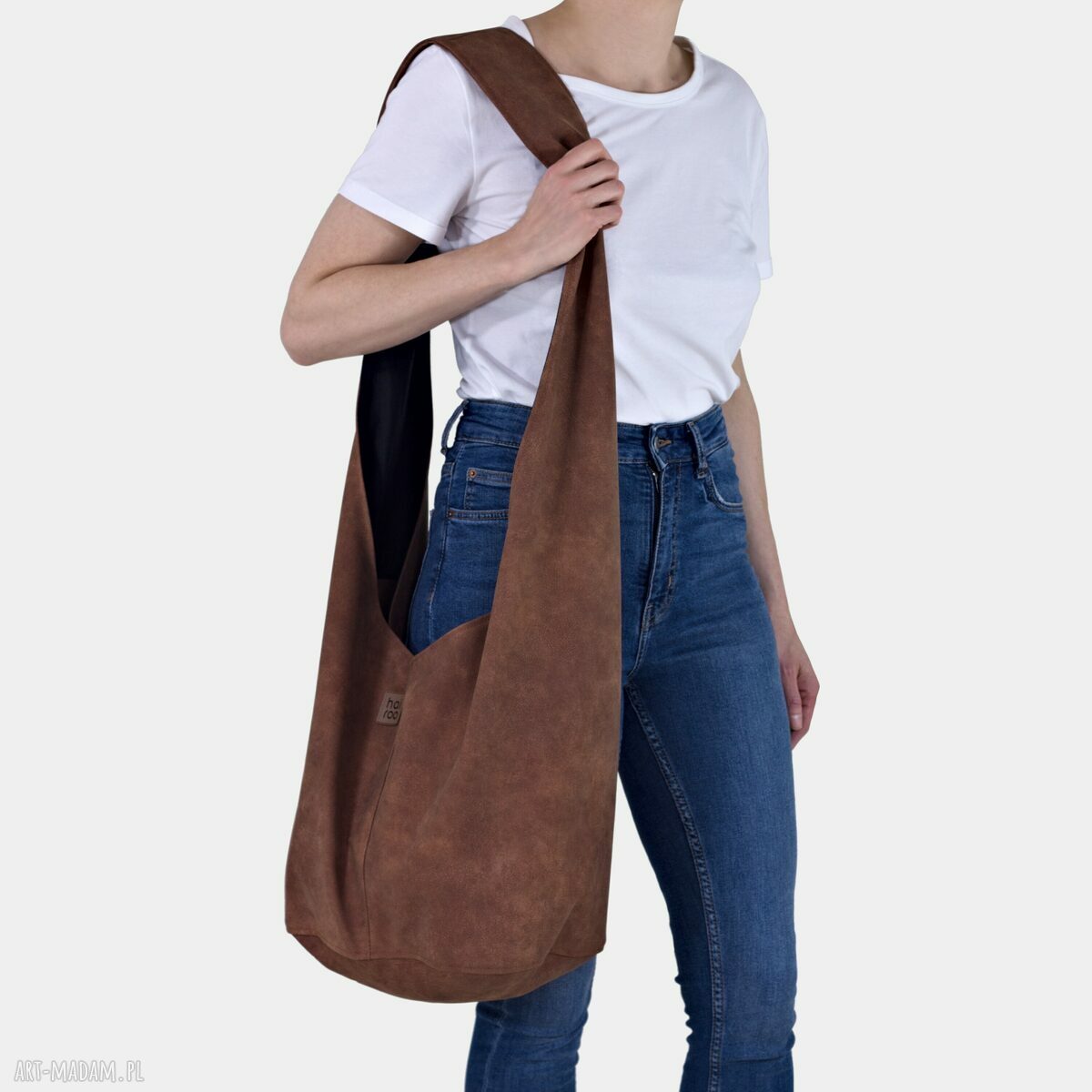 Ruda torba hobo boho Long Boogi Bag do noszenia przez ramię